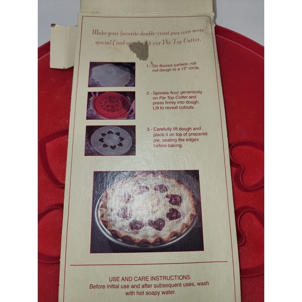 Nordic Ware‎ Lattice and Hearts Pie Top Cutter